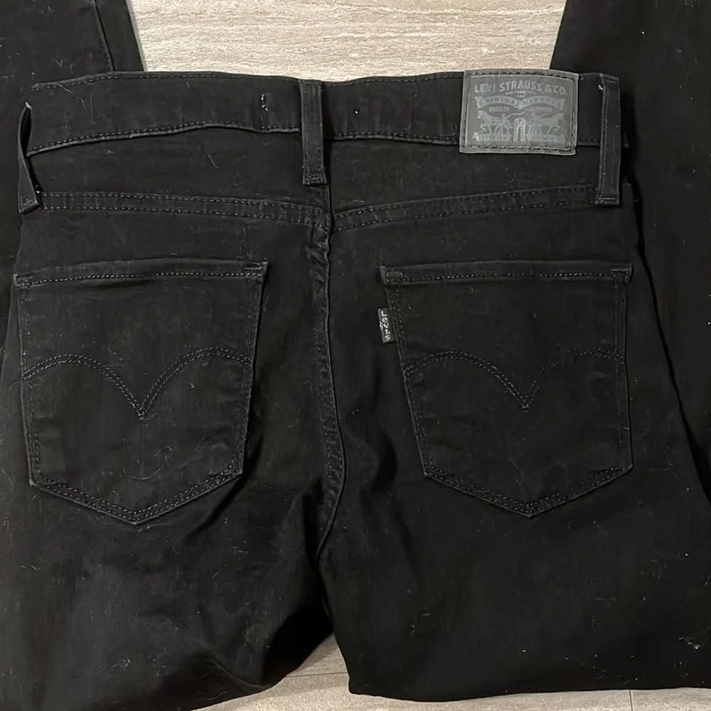 Levi’s 720 High Rise Jet Black Super Skinny Jeans